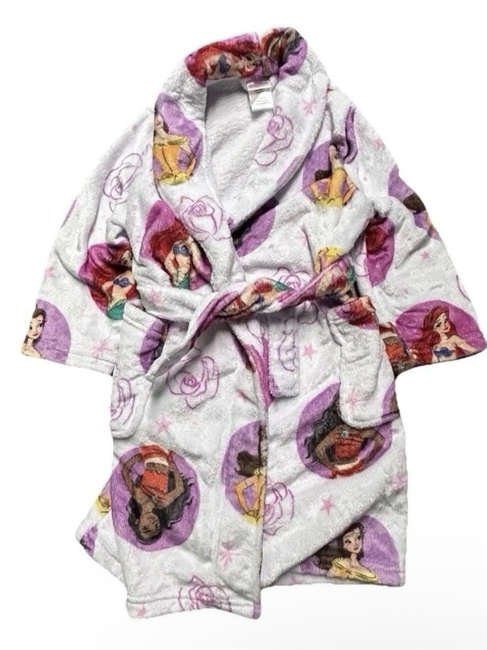 Toddler Girl Disney Princess Bathrobe Size 4T